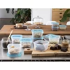 Kép 4/4 - CURVER "FRESH&GO" SZÖGLETES ÉTELTARTÓ 1.2L - Transzparens/kék