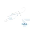 Kép 12/12 - Villantó Delphin RYBO - 0.5g AURO Hook #8 Snap 00