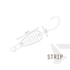 Kép 13/14 - Villantó Delphin STRIP - 5g ZEBRA hook #10