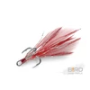 Kép 1/3 - Delphin B!RD Hook TRIPLE / 3db - piros tollak #4