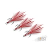 Kép 3/3 - Delphin B!RD Hook TRIPLE / 3db - piros tollak #4