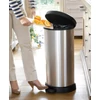 Kép 3/5 - CURVER FÉMHATÁSÚ PEDÁLOS SZEMETES 40L - Fekete/ezüst