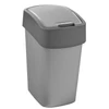 Kép 1/4 - CURVER "PACIFIC FLIP BIN" BILLENŐ FEDELES SZEMETES 9L - Ezüst/grafit