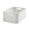 Kép 1/5 - CURVER "STYLE" M MÉRETŰ RATTAN KOSÁR (18L) - Krém