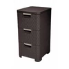 Kép 1/5 - CURVER "STYLE" RATTAN 3 FIÓKOS SZEKRÉNY - Barna