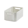 Kép 1/5 - CURVER "STYLE" S MÉRETÚ RATTAN KOSÁR (7L) - Krém