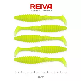 Reiva Zander Power Shad 8cm 5db/cs (Fluo Zöld)