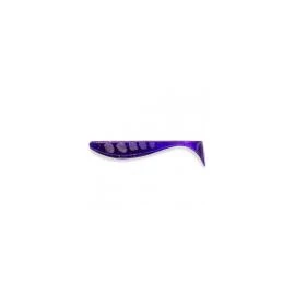 FISHUP Wizzle Shad 3" 8db, #055 - Dark Violet Peackock Silver