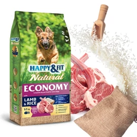 Happy&Fit Natural Economy Adult DUPLA BÁRÁNYOS CSOMAG 2x12kg