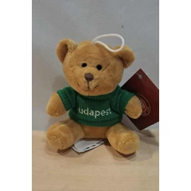 Plüss BUDAPEST Maci  10 cm ( zöld pólós)