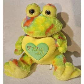 Plüss Tarka béka szívvel nagy  40cm