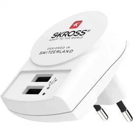 SKROSS USB töltő 2 darab A típusú bemenettel 