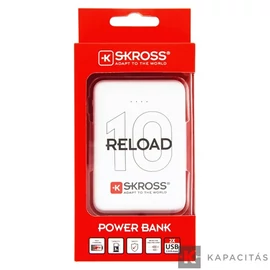 SKROSS Reload10 10Ah power bank USB/microUSB kábellel, két kimenettel 