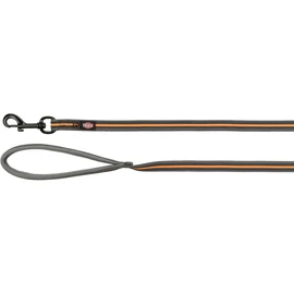 Trixie Póráz Fusion Kiképző, Gumis, M–XL: 5 m/17 mm, Grafit/Papaya