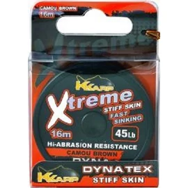 K-Karp Dyna Tex Xtreme Stiff 16 m 25 lb camo zöld előkezsinór