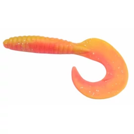 Rapture Fun Tail Grub 6.5cm red flame yellow plasztik csali