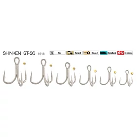 Trabucco Shinken St-56 hármas horog Tn #3/0 3 db/csg