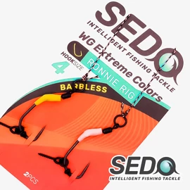 SEDO WG Extreme Colours Barbless Ronnie Carp Rig  Előkötött bojlis előke 6