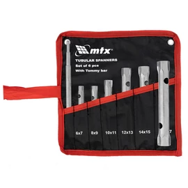 MTX 6-15mm 7 részes cink csőkulcs szett táskában