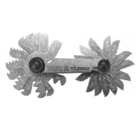 YATO 28 lapos metrikus Menetfésű 0,25-6,0 mm 60° és Whitworth 4-62 mm 55°
