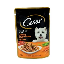 Cesar Adult alutasakos eledel - csirke/zöldséggel - szószban (100g)