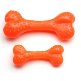 Comfy Orange Dental Bone - fogtisztítós játék (csont) kutyák részére (12,5x5x3cm)