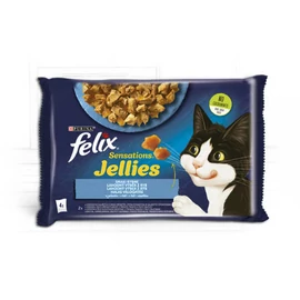 Felix Sensations Jellies (halas válogatás - aszpikban) alutasakos - macskák részére (4x85g)