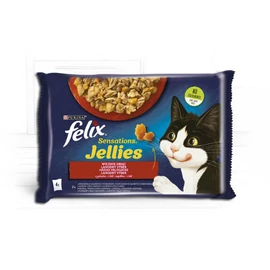 Felix Sensations Jellies (házias válogatás - aszpikban) 4x85g