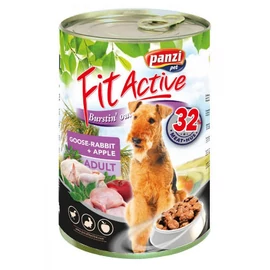 FitActive konzerv Adult - nedveseledel (liba,nyúl,alma) felnőtt kutyák részére (1240g)