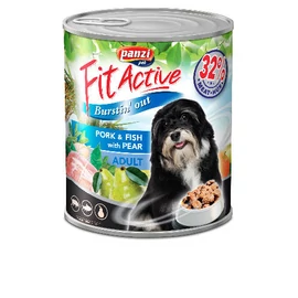 FitActive konzerv Adult - nedveseledel (sertés,hal) felnőtt kutyák részére (800g)