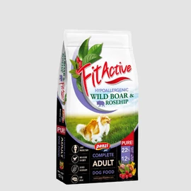 FitActive PURE Hypoallergenic Wild boar -Rosehip - száraztáp (vaddisznó,csipkebogyó) felnőtt kutyák részére (12kg)