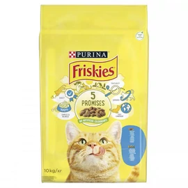 Friskies 5 Promises - szárazeledel (lazac,zöldség) felnőtt macskák részére (10kg)