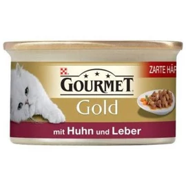 Gourmet Gold (csirke,szívvel és májjal falatok szószban) nedvestáp - macskák részére (85g)