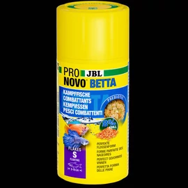 JBL Pronovo Betta Flakes "S" - Akváriumi alapélelmiszer-pelyhek S méretben 3-10 cm-es bettákhoz (100ml/20g)