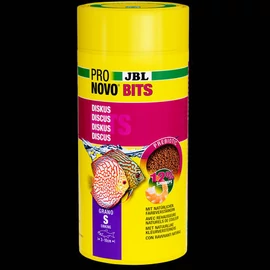 JBL Pronovo Bits Grano S - Akváriumi alaptáp granulátum korongos és egyéb igényes Dél-Amerikai sügér számára 3-10 cm-ig (1000ml/480g)