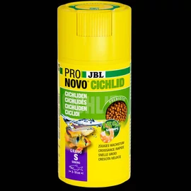 JBL Pronovo Cichlid Grano S - Alaptáp granulátum közepes méretű, 3-10 cm-es sügérek számára (100ml/52g)