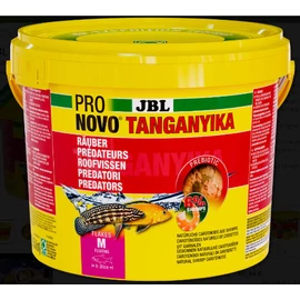 JBL ProNovo Tanganyika Flakes "M" - 8-20 cm-es akváriumi alaptáppehely ragadozó sügéreknek (5,5l/950g)