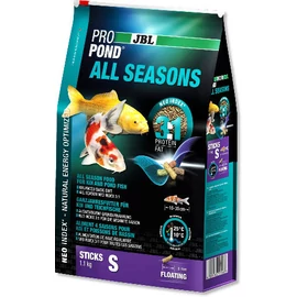 JBL ProPond All Seasons (S) - pond táplálékok - kerti tavakba kisméretű díszhalak részére (1,1kg/6l)