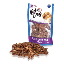 KidDog Lamb whit Cod Flakes - jutalomfalat (bárány/tőkehal) kutyák részére (80g)