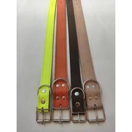 Nyakörv (bőr, bélelt) kutyák részére (több féle színben) 40mm/65cm