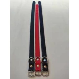 Nyakörv (bőr, varrás nélkül) kutyák részére (barna, fekete vagy piros színben) 3+mm/50mm/70cm