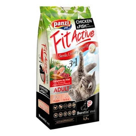 Panzi FitActive 3in1 Adult (hal,baromfi) Panzi FitActive Sensitive Cat Adult (baromfi,hal) száraztáp - Felnőtt macskák részére (1,5kg)