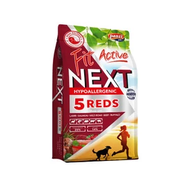 Panzi FitActive Next Hypoallergenic Five Reds Adult (vaddisznó,bárány,marha,bivaly,lazac) száraztáp - Ételallergiás, felnőtt kutyák részére (3kg)