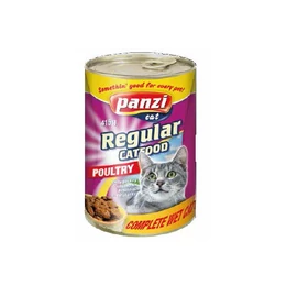 Panzi Regular Adult (szárnyas) konzerv - Felnőtt macskák részére (415g)