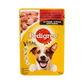 Pedigree Adult Beef&Lamb - Nedves eledel (marha,bárány mártásban) kutyák részére (100g) 24db/#