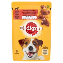 Pedigree Adult Beef&Liver - Nedves eledel (marha,máj aszpikban) kutyák részére (100g) 24db/#