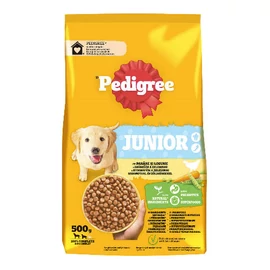 Pedigree Dog Junior Medium&Large - Szárazeledel (Baromfival és zöldséggel) kölyökkutyák részére (500g)