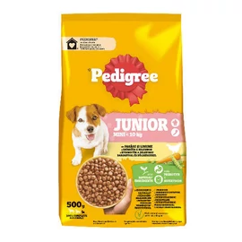 Pedigree Dog Junior Mini <10kg - Szárazeledel (Baromfival és zöldséggel) kölyökkutyák részére (500g)