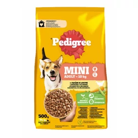 Pedigree Mini Adult <10kg  - Szárazeledel (Baromfihússal és zöldsággel) felnőtt kutyák részére (500g)