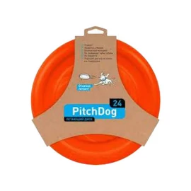 PitchDog Lightweight And Flexible Flying Disk For Dogs - játék (frizbi, narancssárga) kutyák részére (Ø24cm)